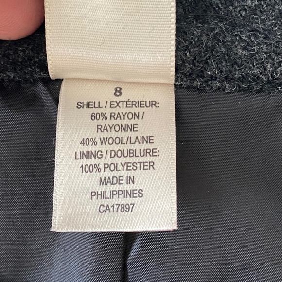 Old Navy Women's Wool Blend Low Waist Lined Skirt Size 8 Button Flap Front Midi - Picture 5 of 12